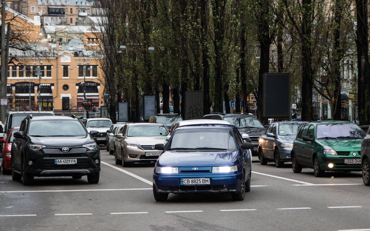 Из-за ДТП на бульваре Шевченко со стороны Бессарабки образовалась пробка