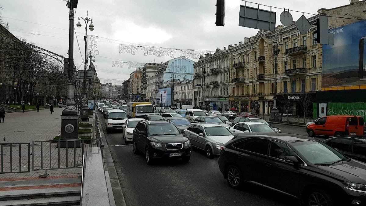 Из-за задержания Саакашвили люди теперь томятся в пробках