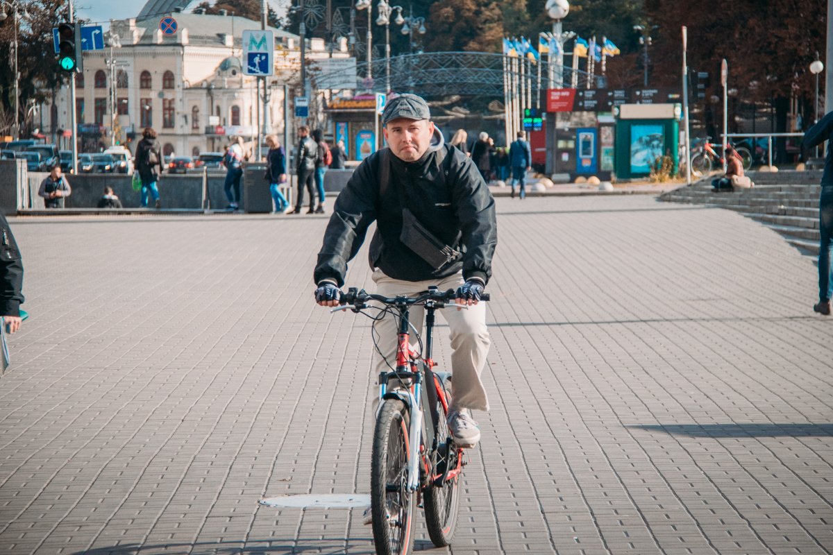 На велосипеде - теплее, чем пешком