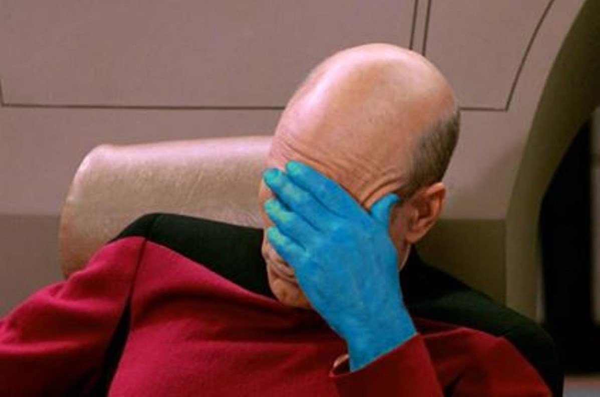 Facepalm синего левела