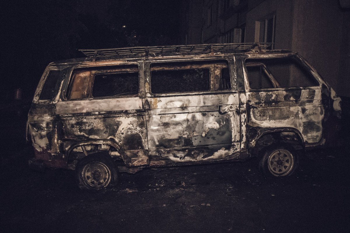 В ночь на 29 сентября в Киеве по адресу Харьковское шоссе, 174б произошел пожар
