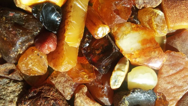 В кузове обнаружили около тонны янтаря