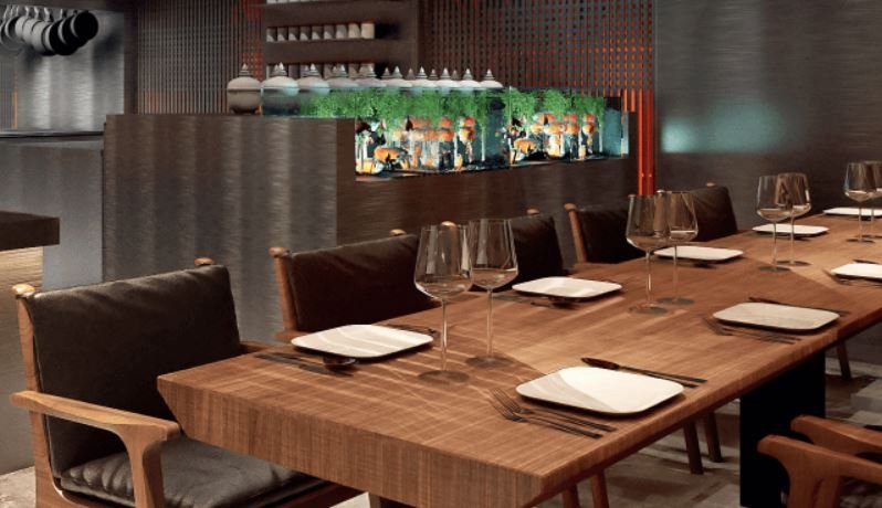 Интерьер ресторана восточной кухни Spicy NoSpicy