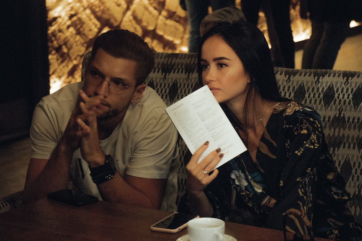 Блогеры Иван Кристал и Татьяна Парфильева - одна из моделей, которая представляла новую коллекцию дизайнера