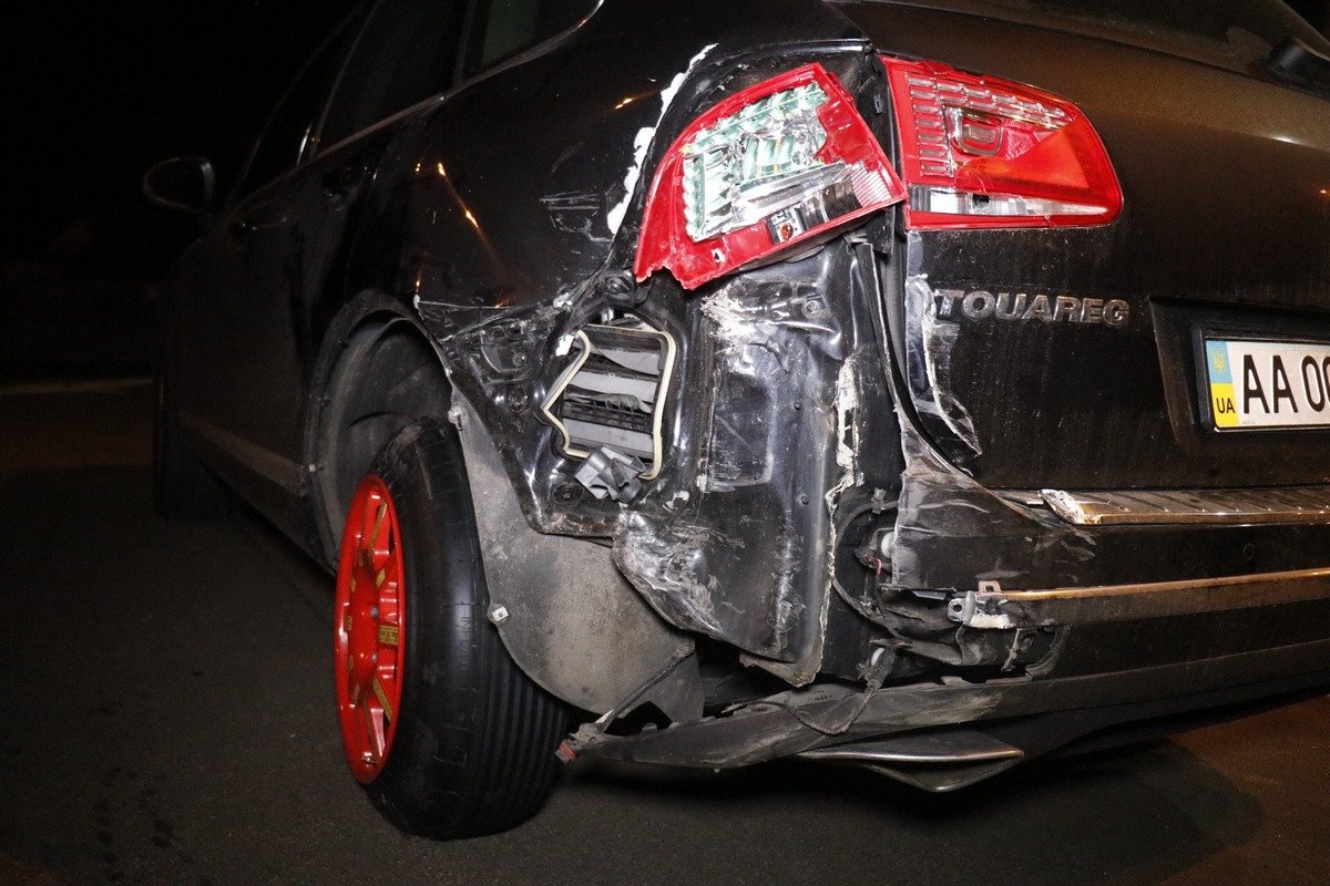 На резкое торможение Volkswagen не успел среагировать Hyundai