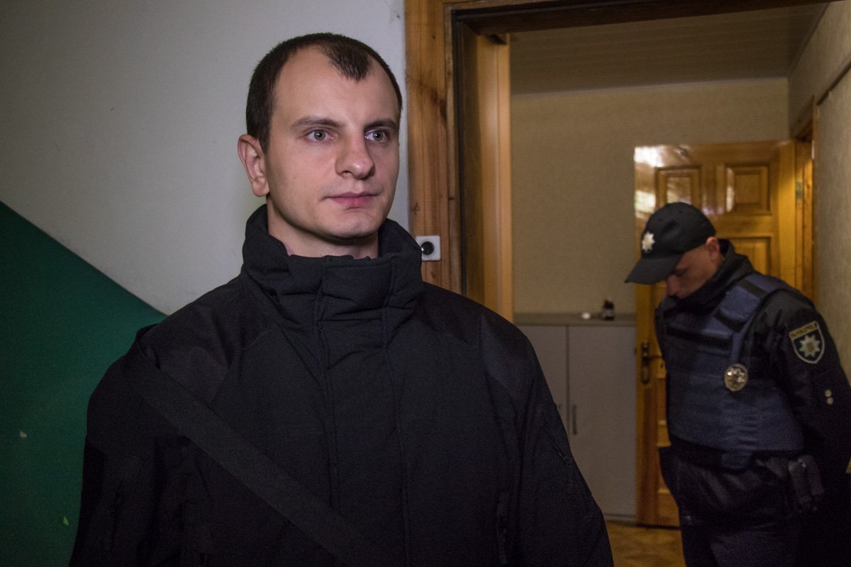 К месту инцидента прибыл лидер C14 Евгений Карась