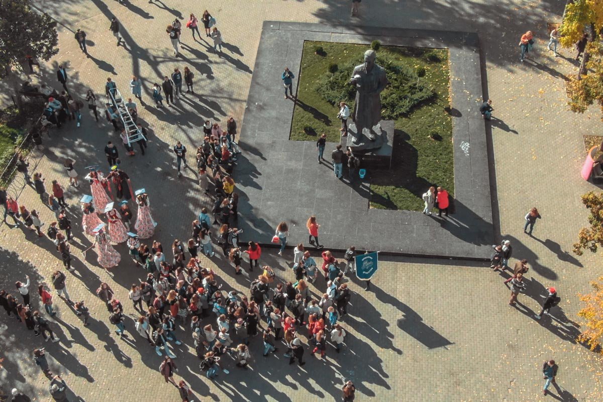 В основном в мероприятии принимали участие первокурсники