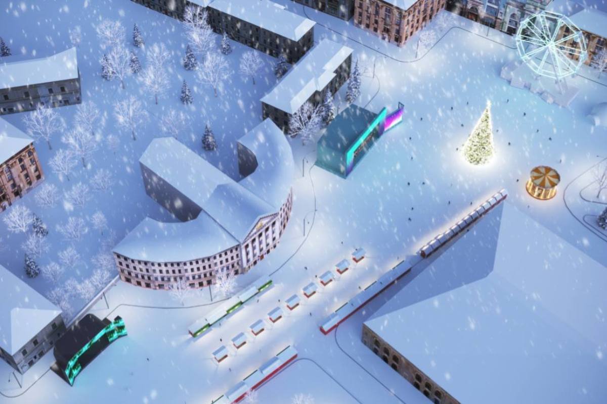 Схема оформления Контрактовой площади Схема оформления Контрактовой площади