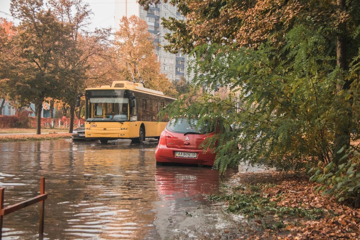 Также большая вода пошла на проезжую часть Также большая вода пошла на проезжую часть