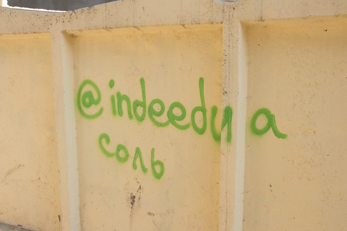 Такого настенного "творчества" на Дарнице хватает с головой Такого настенного "творчества" на Дарнице хватает с головой