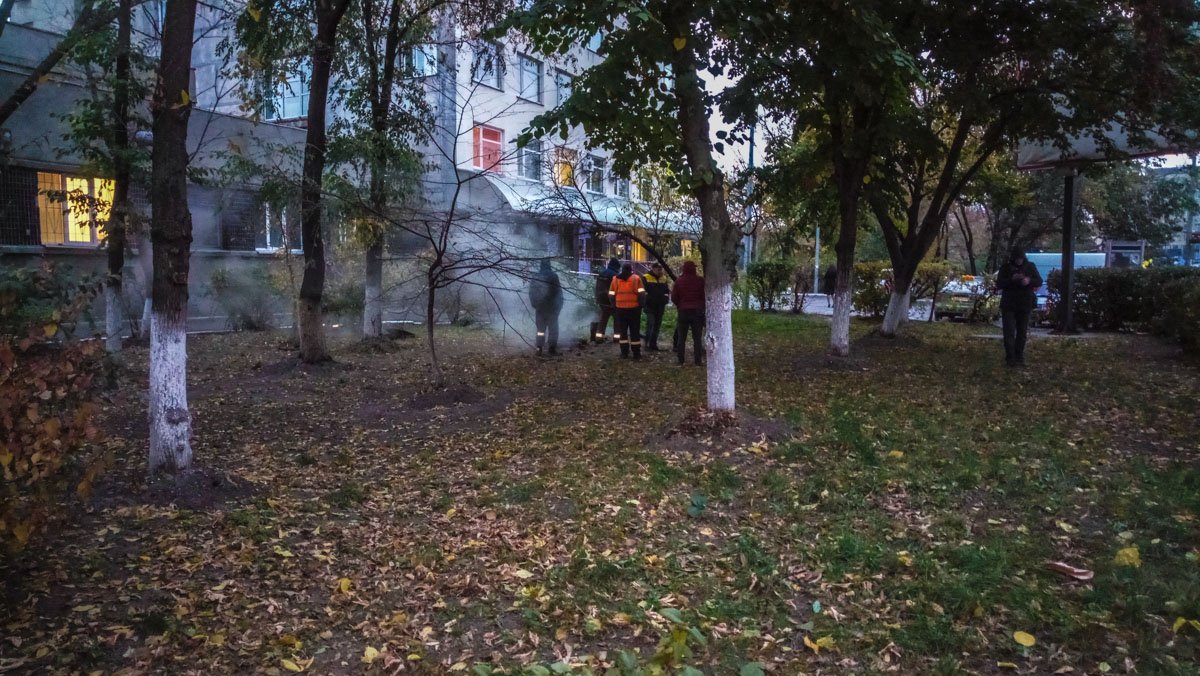 Проспект затянуло паром