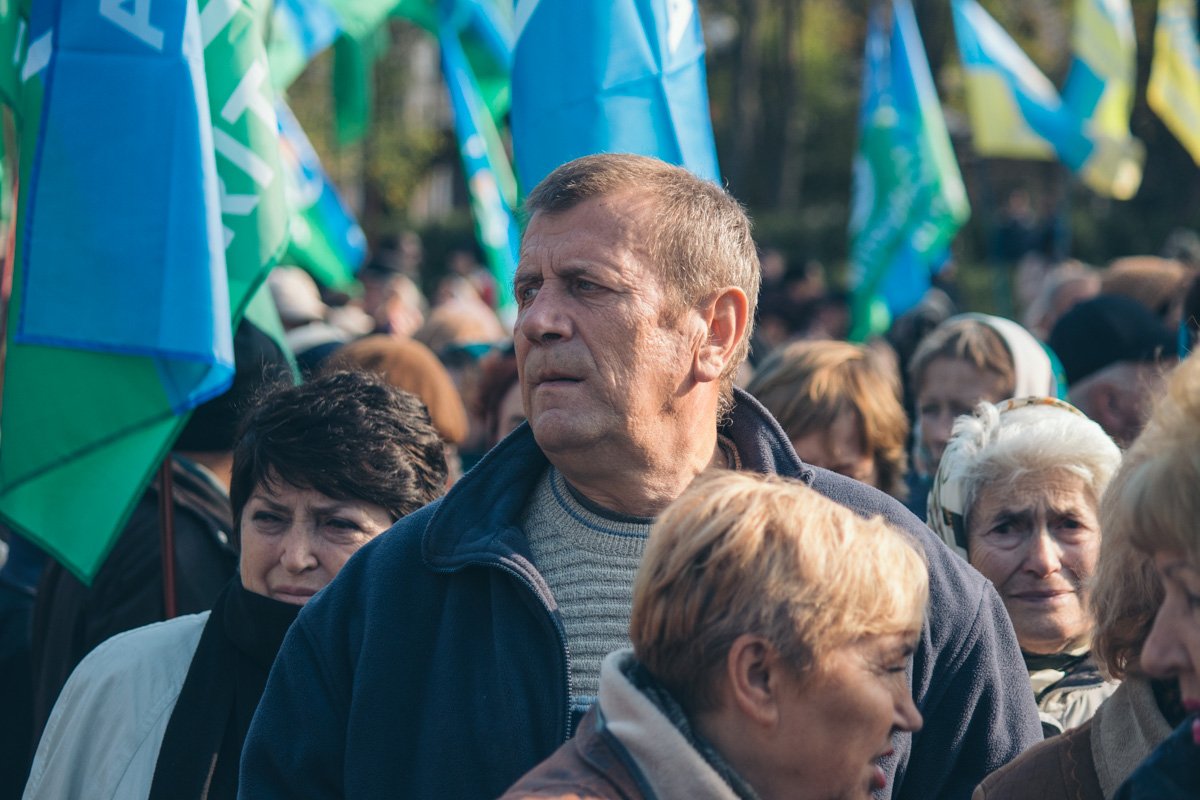 В основном, на акции собрались пожилые люди В основном, на акции собрались пожилые люди