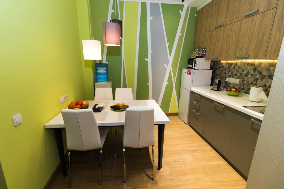 На кухне родители смогут готовить еду себе и ребенку