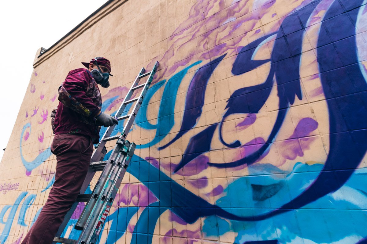 Мурал появился по улице СосницМурал появился по улице Сосницкой, 10кой, 10