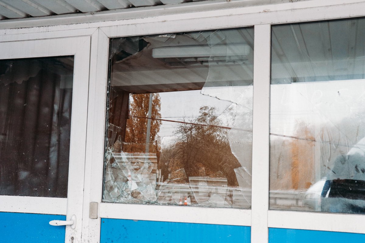 В полицейской будке людей не было