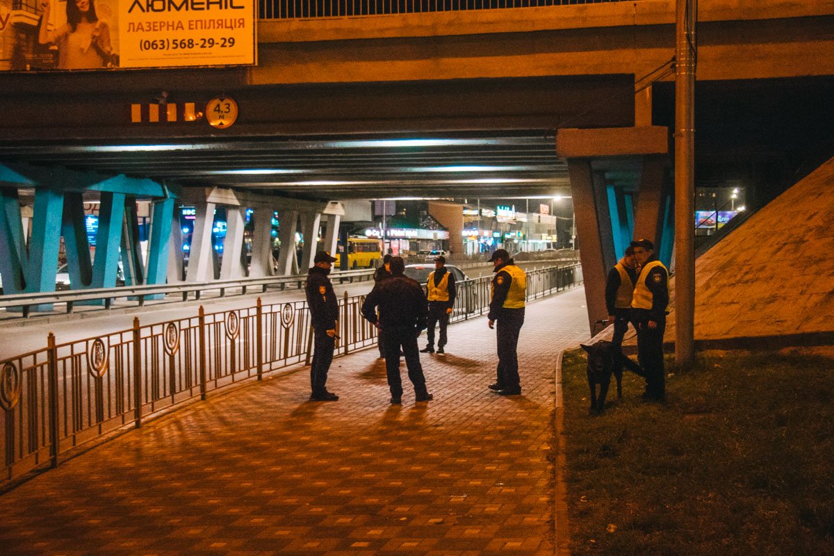 На место прибыли несколько экипажей патрульной полиции, кинологическая служба, взрывотехники, пожарная бригада и бригада "скорой" помощи