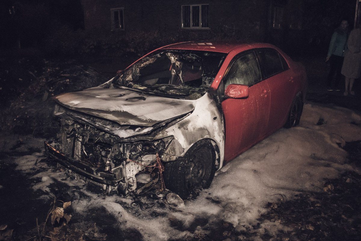 В ночь на 4 ноября подожгли автомобиль