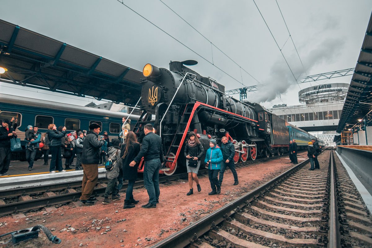 По столице катался ретро-поезд