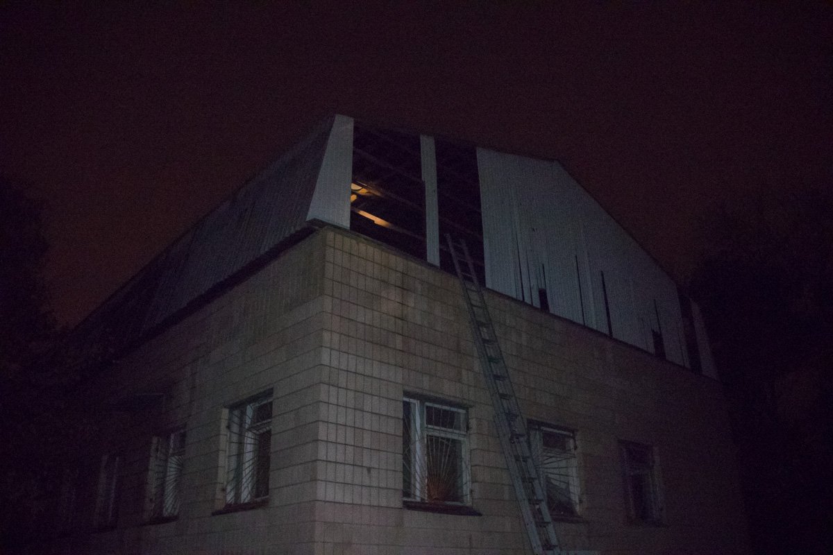 Очаг возгорания находился на крыше