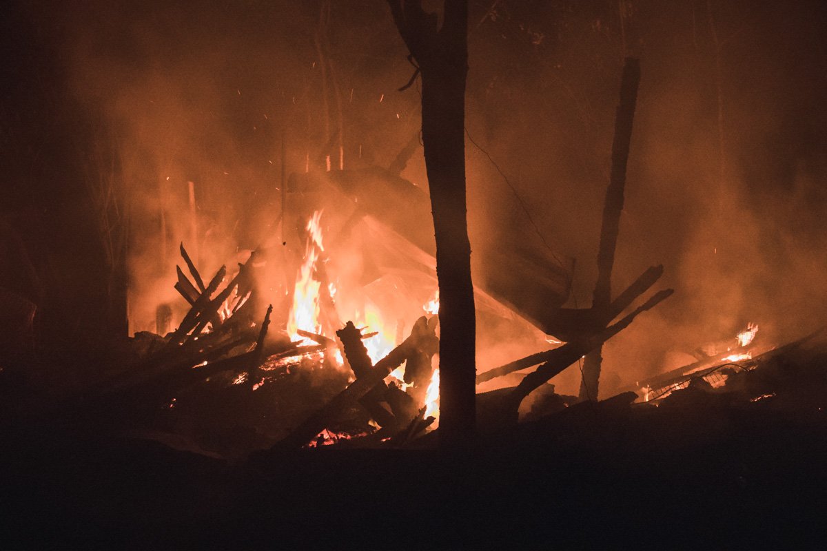 На момент возгорания обитателей ночлежки на месте не оказалось
