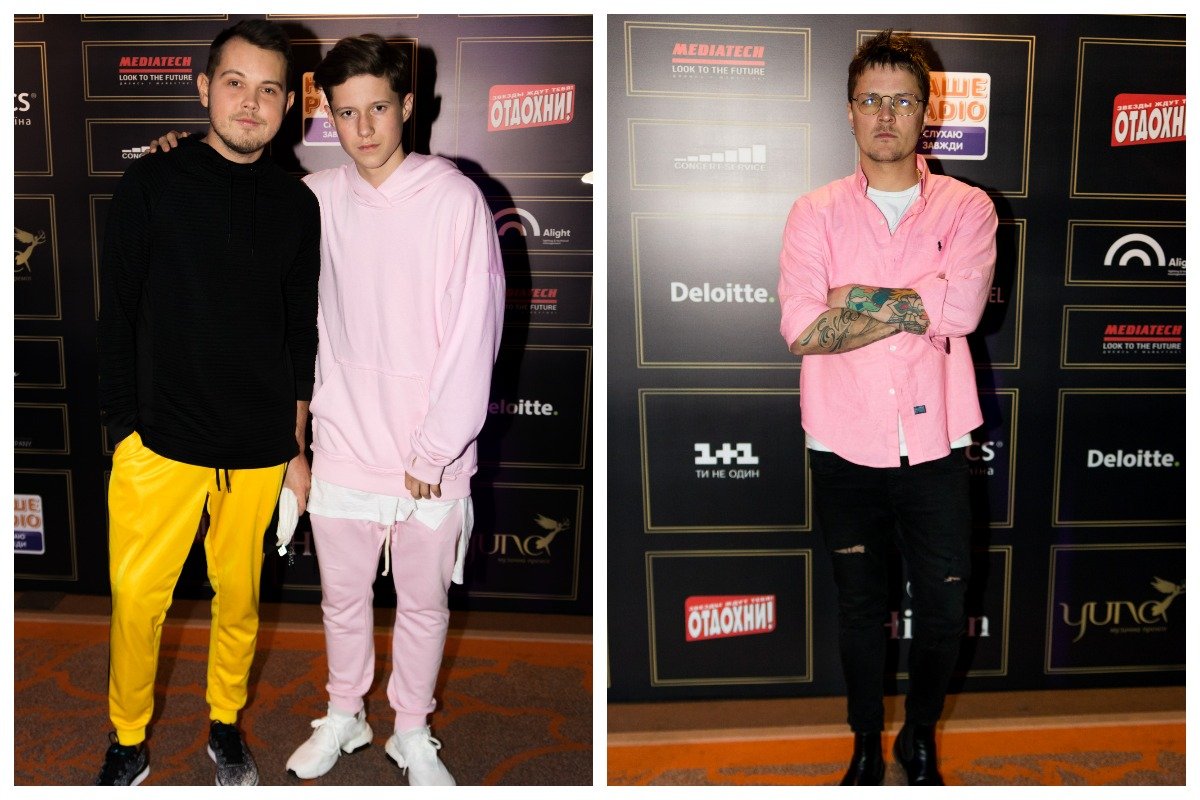 Денис Буданцев со зведой сериала "Школа" Андреем Бойко и Евгений Галич