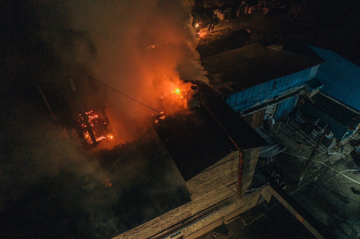 В ночь на 8 ноября в Киеве по адресу улица Лысогорская, 12 произошел пожар