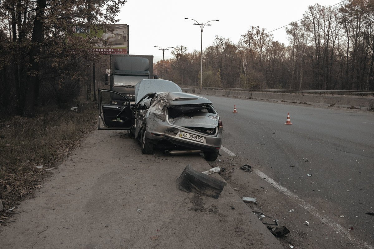 Лещенко двигался за рулем Volkswagen в направлении Пущи-Водицы со стороны Минского шоссе 