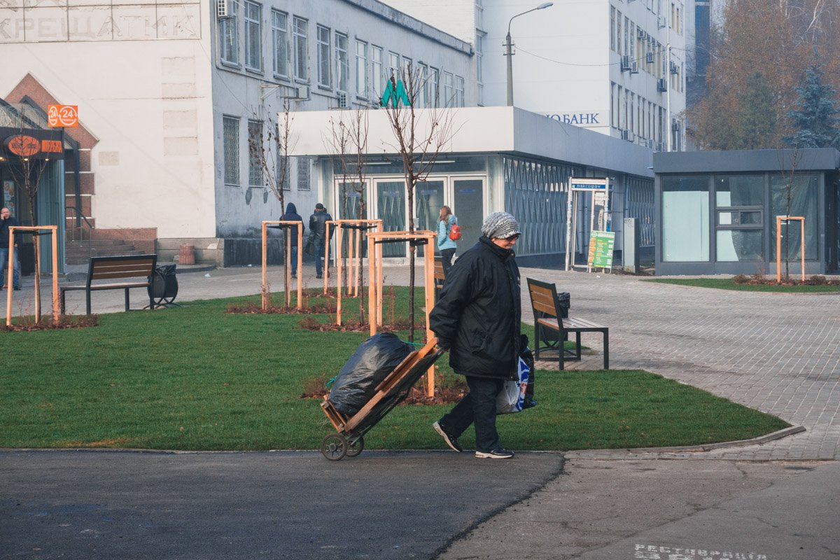 Раньше подход к метро был затруднен 