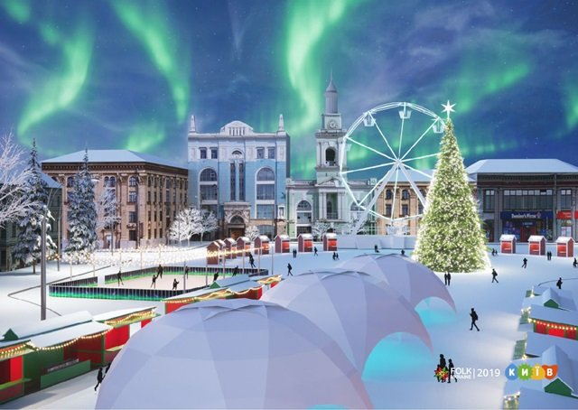 Торжественное зажжение елок на Контрактовой и Софийской площадях состоится 19 декабря