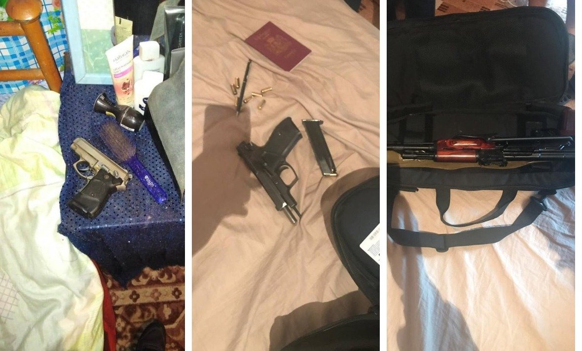 У злоумышленников изъяли большое количество оружия и боеприпасов