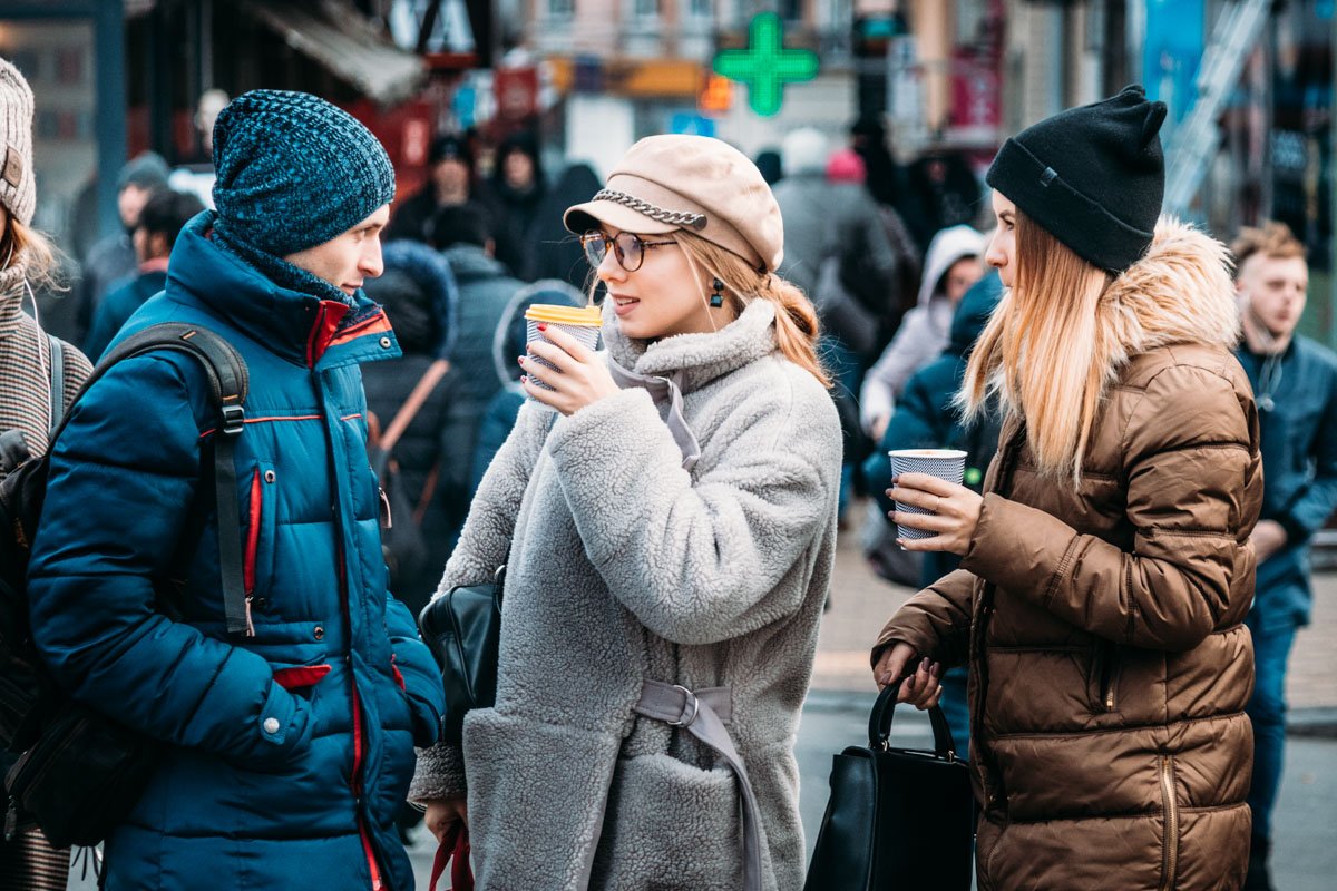Погода не помеха для встречи с друзьями
