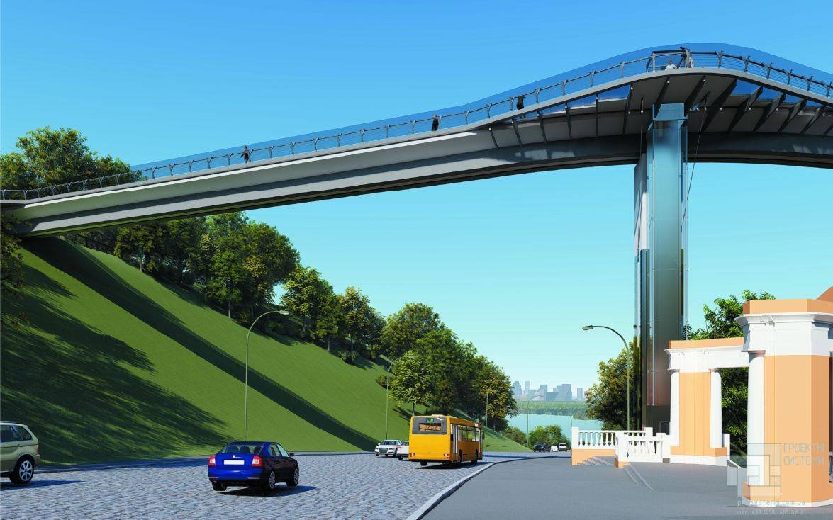 Ширина моста будет переменной - от 6 метров до 14 