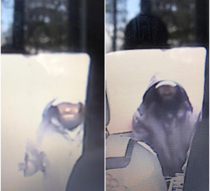 Фото одного из грабителей инкассаторского авто