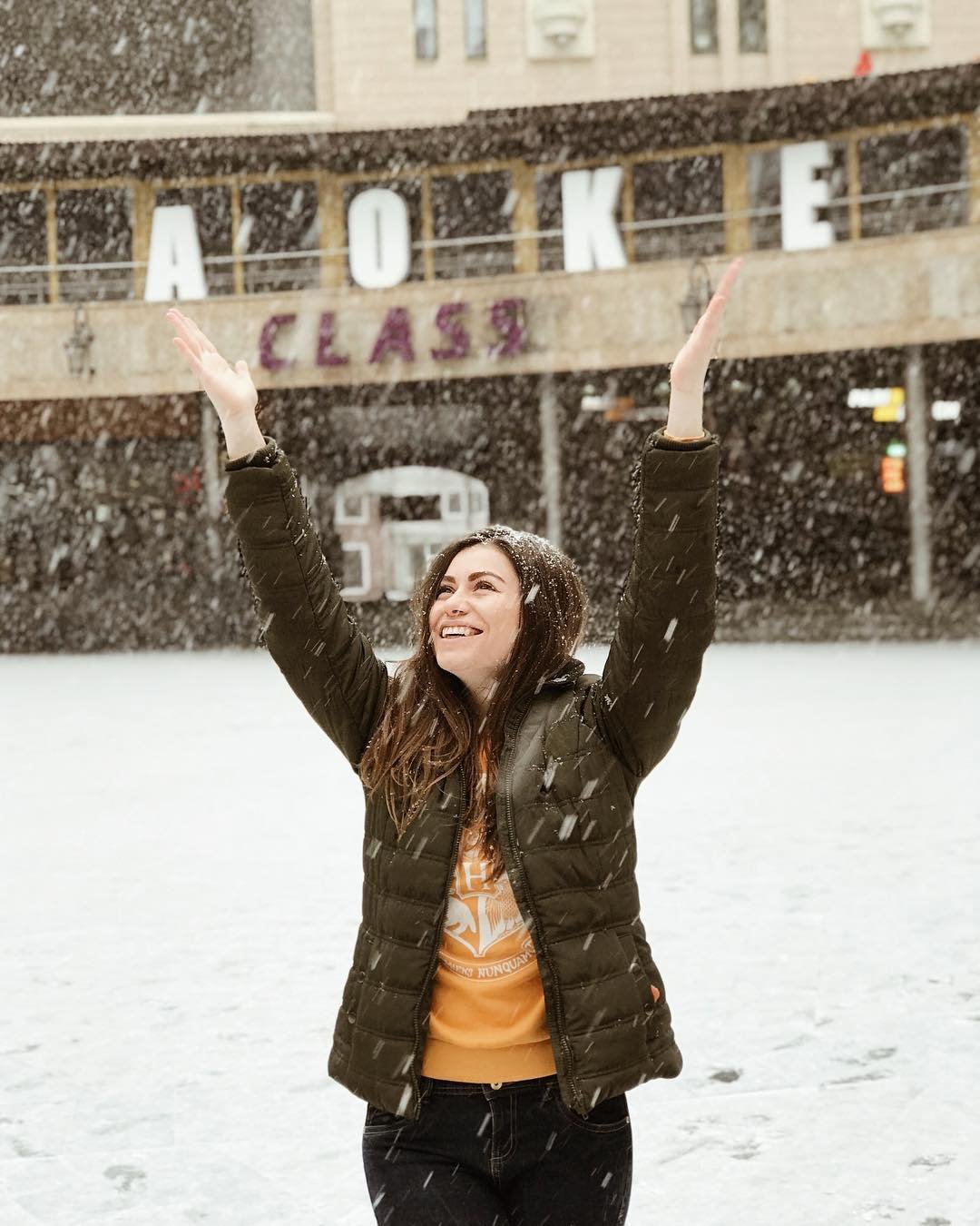 Первый снег! Ура! Фото: @al_malinovna