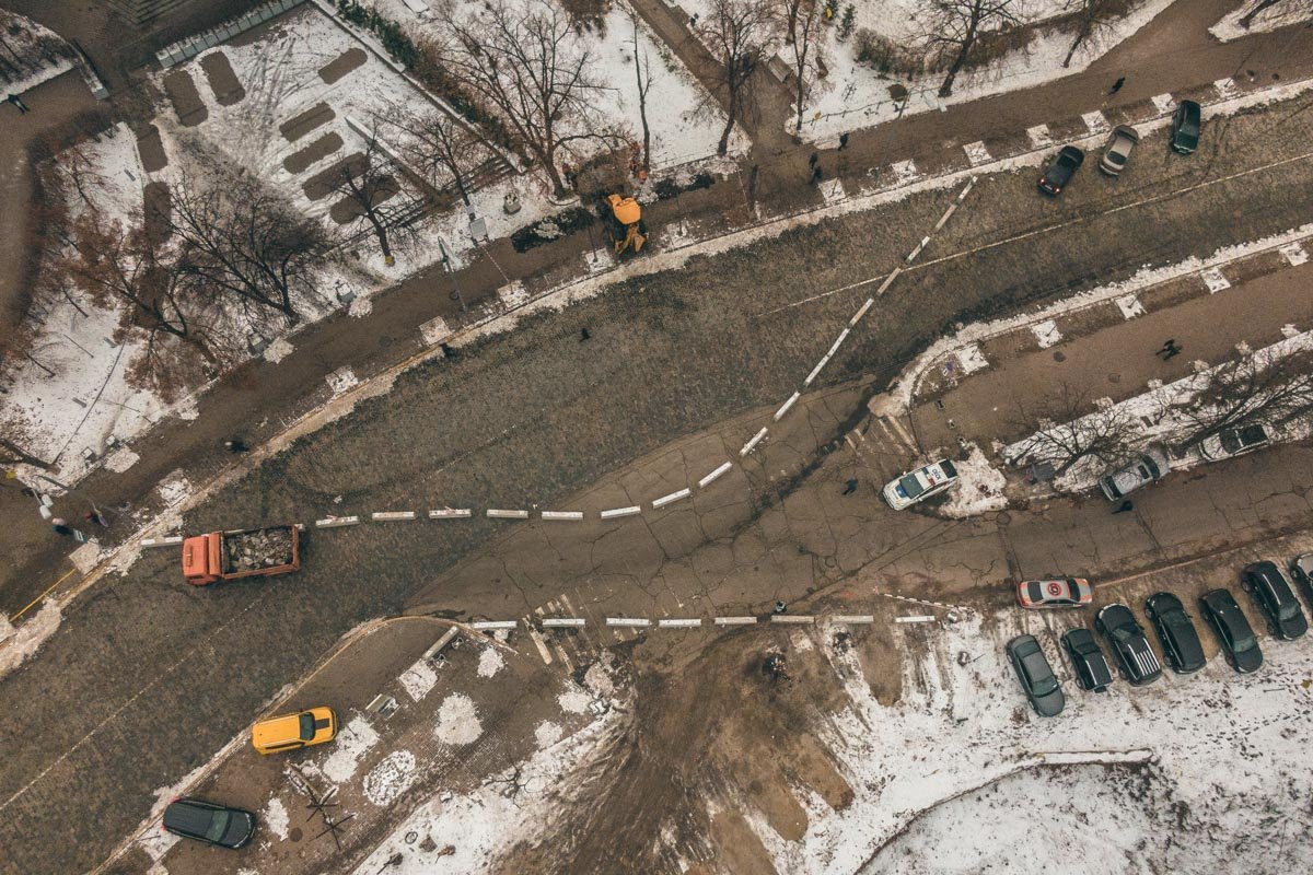 Так Аллея теперь выглядит сверху Так Аллея теперь выглядит сверху