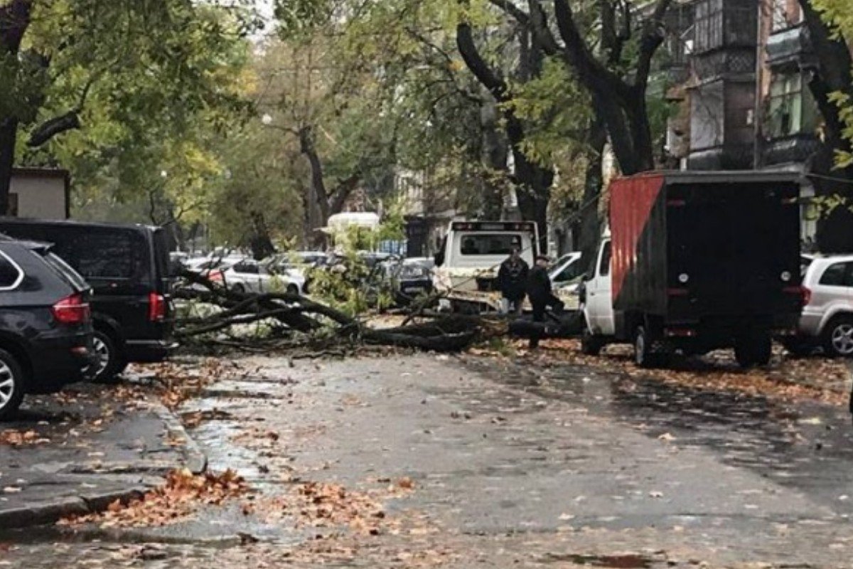 В Одессе из-за непогоды общественный транспорт остановился В Одессе из-за непогоды общественный транспорт остановился