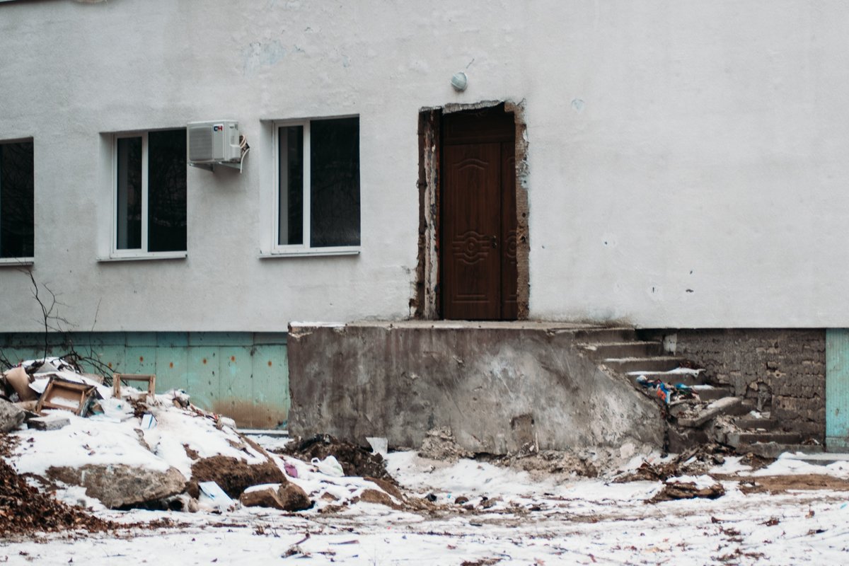 Часть здания уже коснулись изменения Часть здания уже коснулись изменения