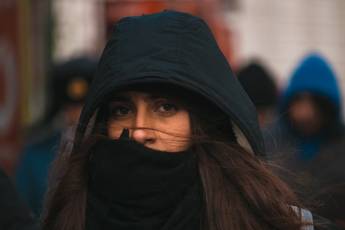 В такой холод нужно закутываться потеплее