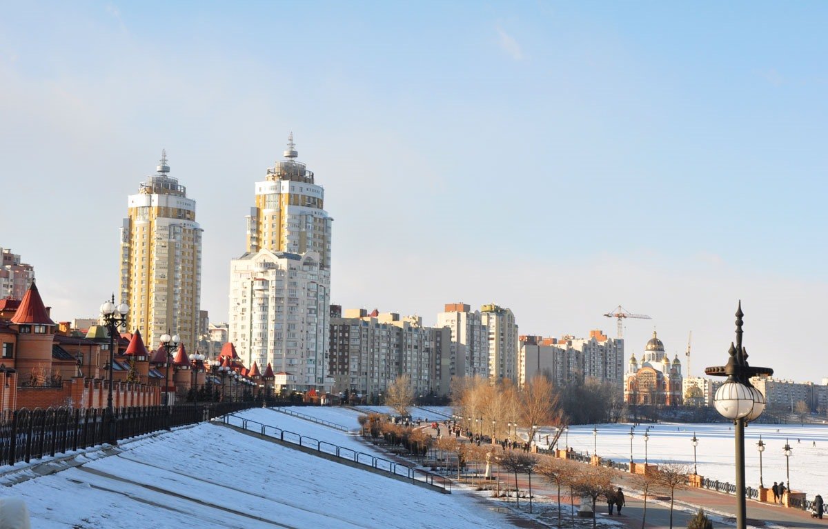 Зимняя Оболонь прекрасна!