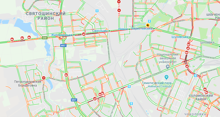 В Святошинском районе очень много ДТП В Святошинском районе очень много ДТП
