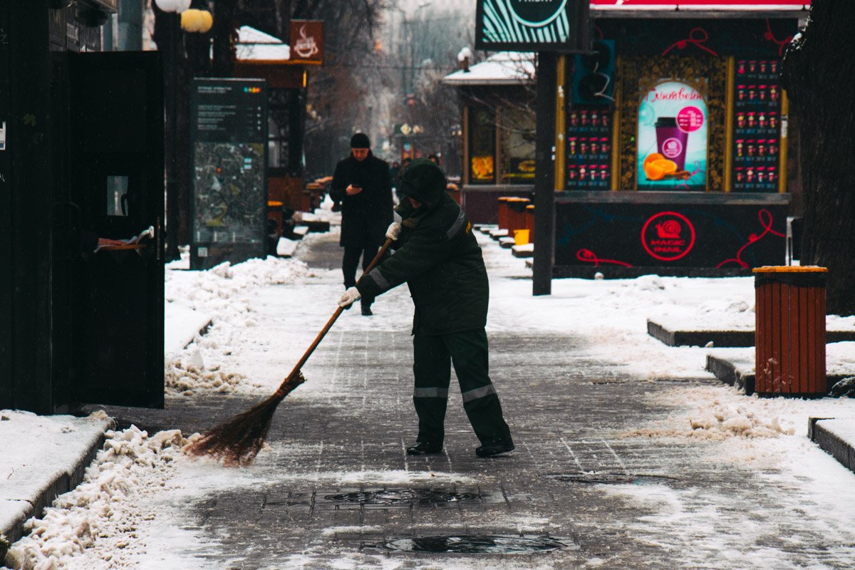 Мокрый снег будет идти в Киеве до вечера Мокрый снег будет идти в Киеве до вечера
