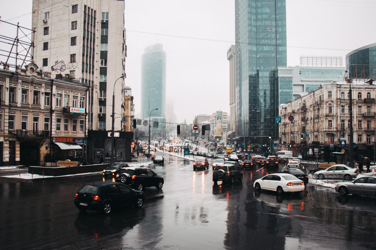 В Киеве фиксируют пробки в 7 баллов В Киеве фиксируют пробки в 7 баллов