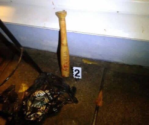 Продавец отбился от нападавшего деревянной битой