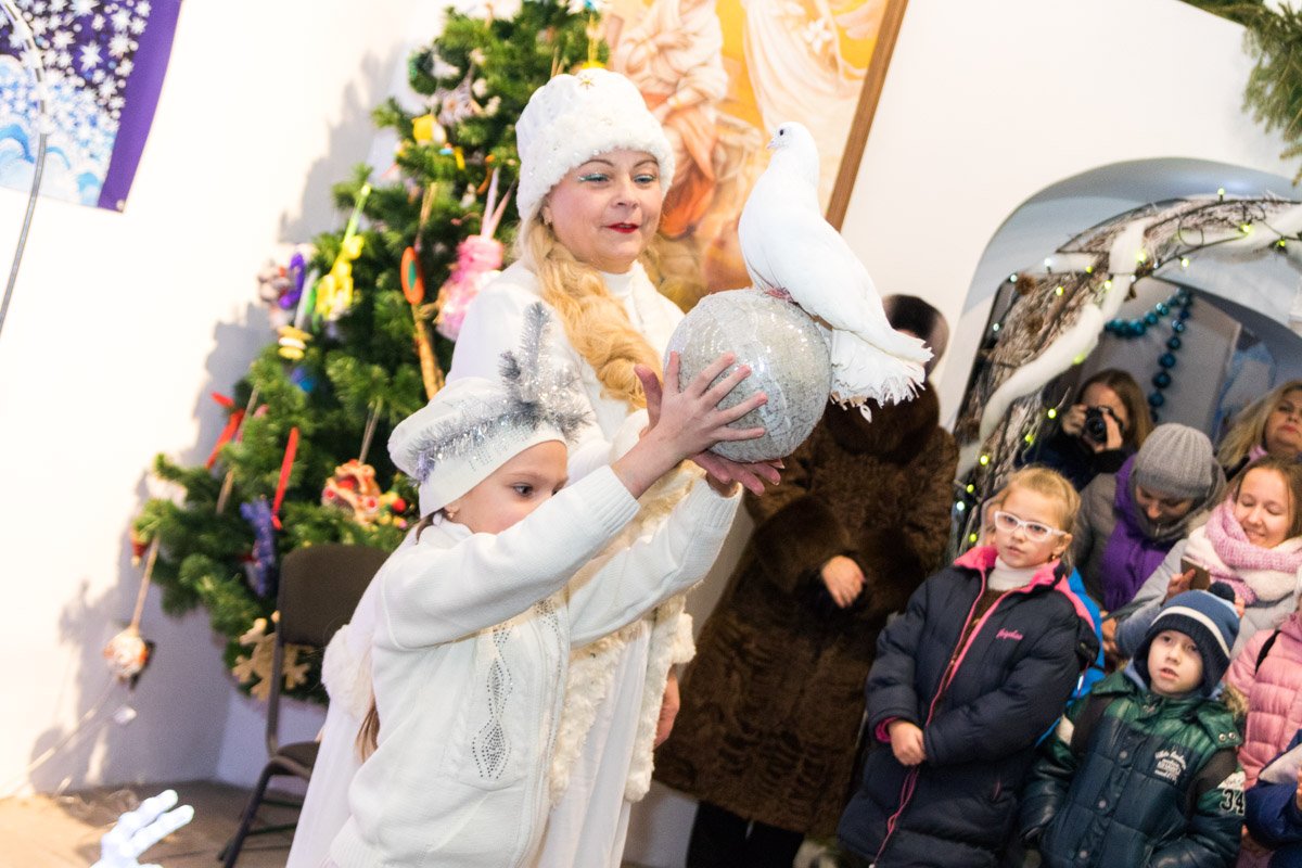 Один из голубей после выступления пытался сбежать 
