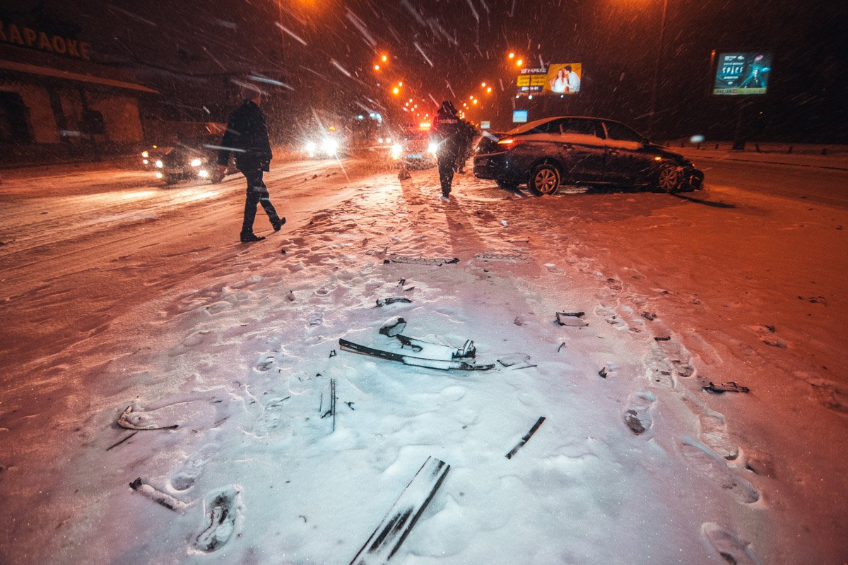 Авария произошла около 23:50