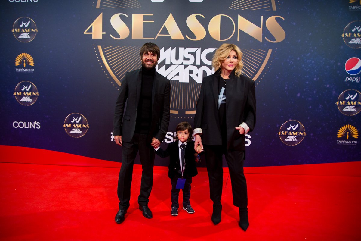 Ирина Билык с мужем и сыном