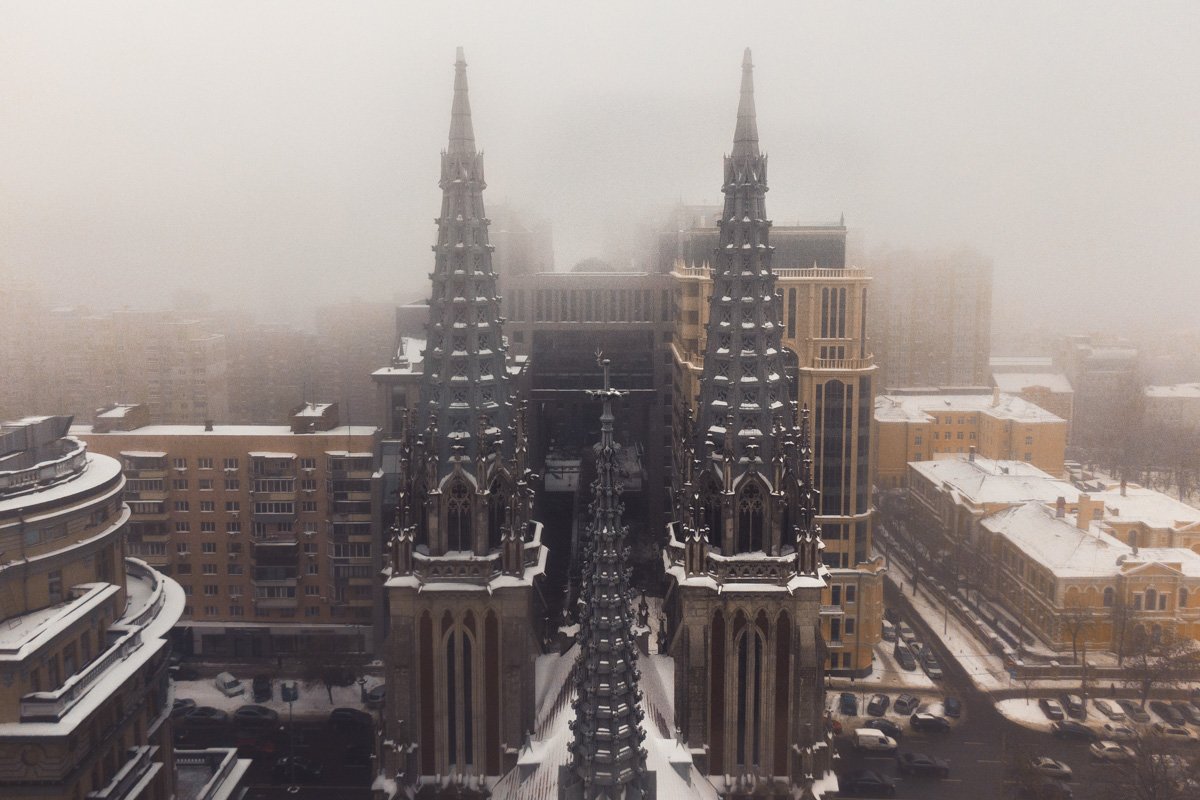 Киев превратился в настоящий туманный Альбион Киев превратился в настоящий туманный Альбион