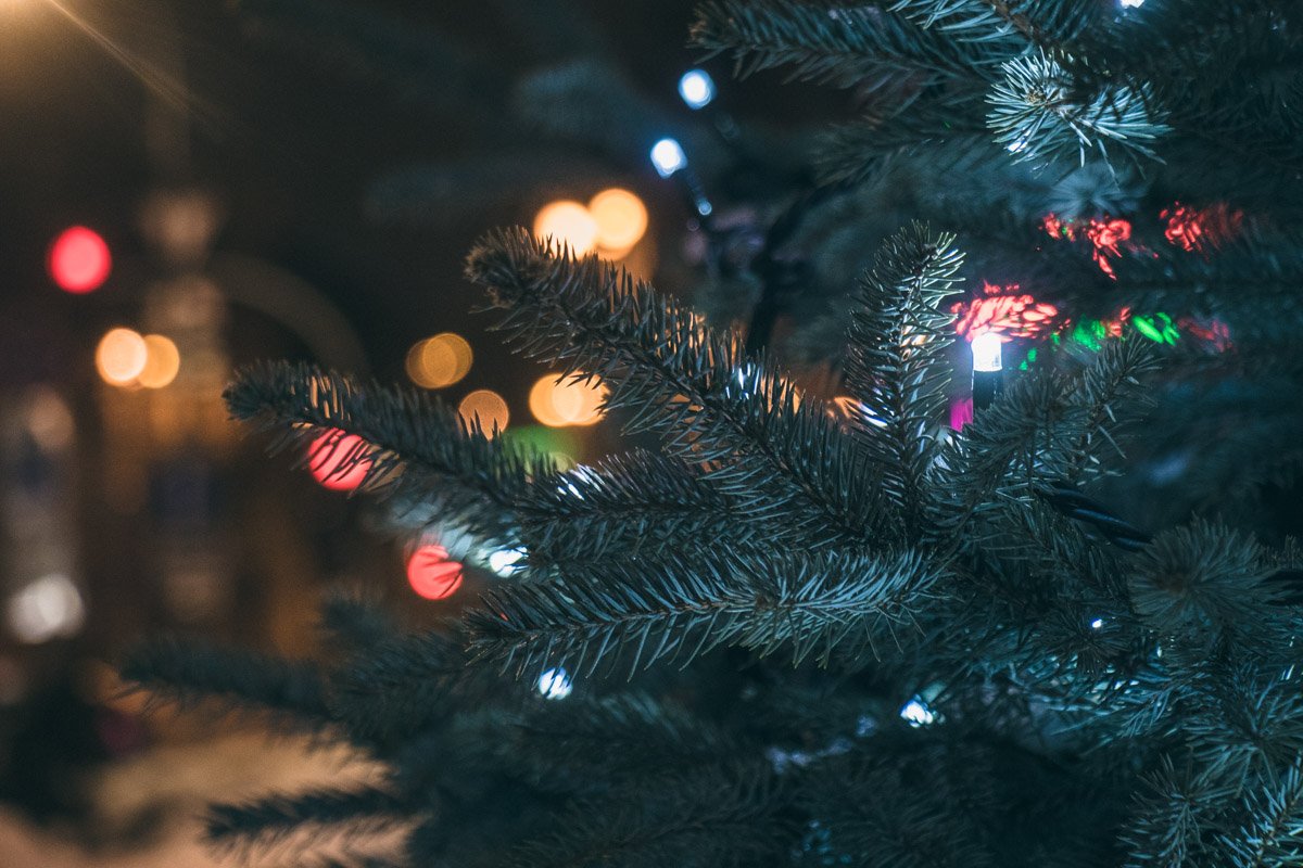 Жители Киева с радостью фотографируются возле ярких огоньков Жители Киева с радостью фотографируются возле ярких огоньков