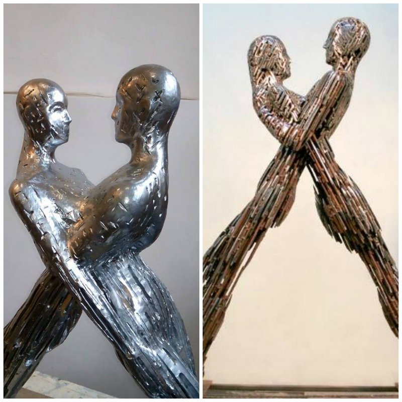 Авторами работы являются современные украинские скульпторы Егор и Никита Зигура