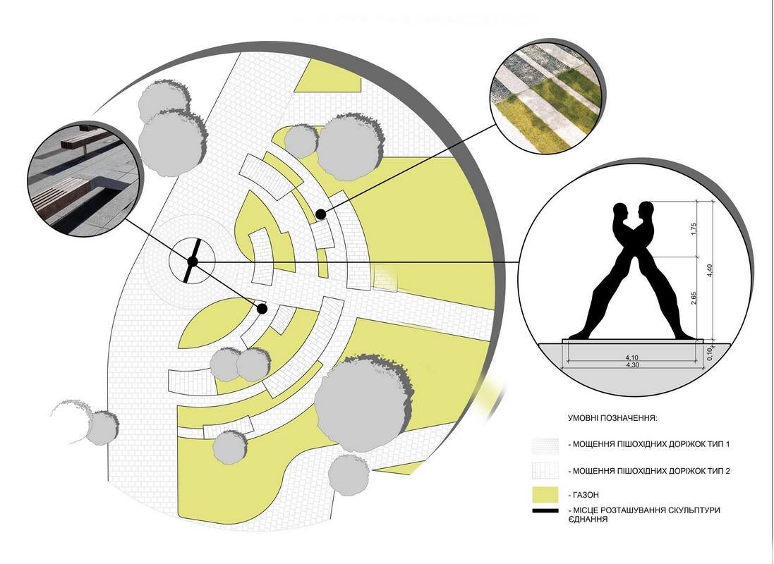 Территорию рядом со скульптурой облагородят и озеленят